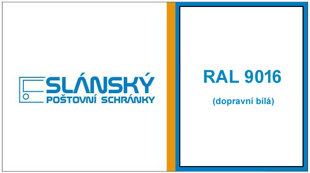 Poštovní schránka G-01 - RAL 9016 bílá