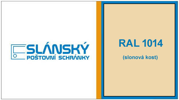 Poštovní schránka G-01 - RAL 1014 béžová