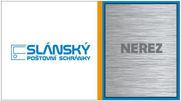 Poštovní schránka E-01 s hloubkou 60 mm s otvory ve dvířkách - NEREZ