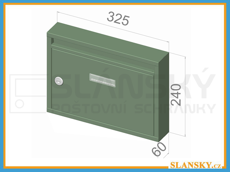 SESTAVA - poštovních schránek E-01 BASIC s otvory - RAL 7040 ŠEDÁ