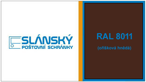 SESTAVA - poštovní schránka B-01 - RAL 8011 OŘÍŠKOVĚ HNĚDÁ
