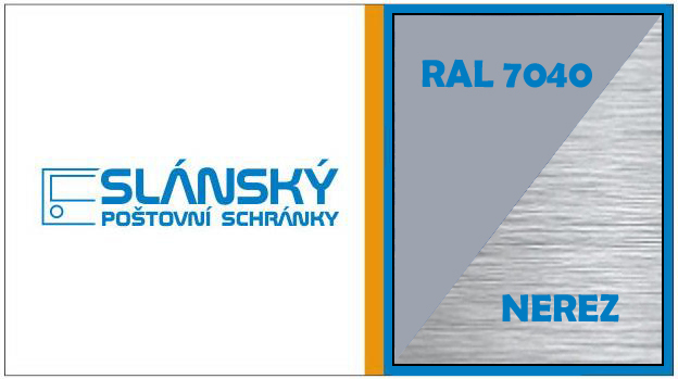 SESTAVA - poštovních schránek B-01 - NEREZ / RAL 7040
