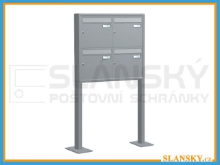 Poštovní schránka A-01 - volně stojící ve stojanu z JPU profilu - RAL standardní