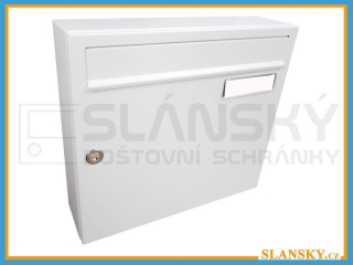 Poštovní schránka A-01 - RAL 9016 bílá